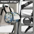 thumbnail image 6 of ZIATUBLE Butterfly Floral Paper Towel Storage Case Dustproof Towel Dispenser Cover Easy to Clean Paper Dust Cover Storage Bag Soft Carrying Travel Storage Reusable Paper Pouches, 6 of 7