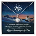 thumbnail image 1 of To My Wife I'd Choose You in a Hundred Lifetimes Eternal Hope Necklace Message Card, 1 of 7