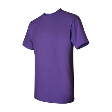 Gildan Mens Heavy Cotton T-Shirt , XL, Purple (Pack of 5) 5 Purple