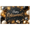 thumbnail image 2 of Colorful Balloons Happy Retirement Decorative Banner for Retirement Party Event Decoration Celebration, 2 of 8