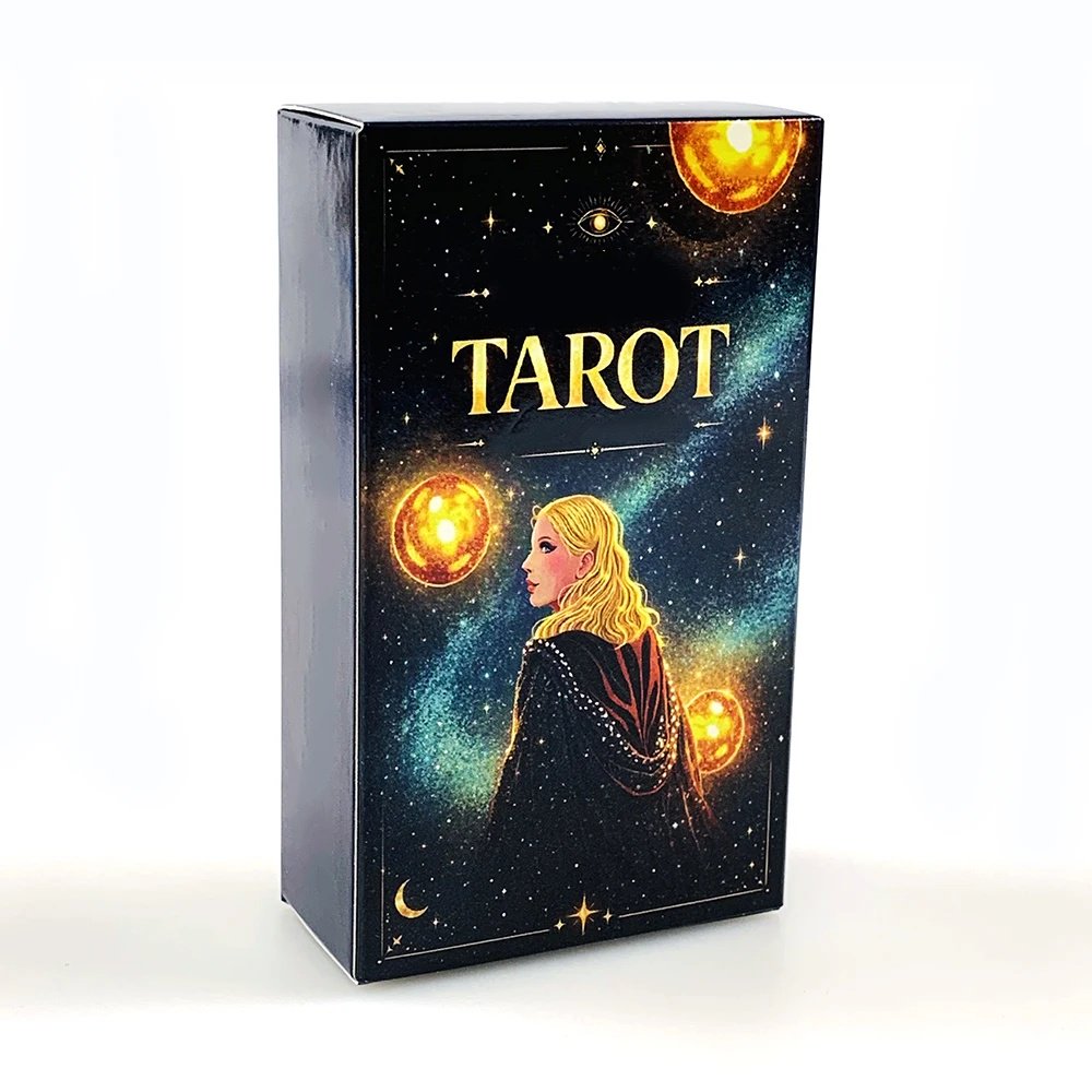 New Tarot Cards 78 Tarot Deck English Version Divination Fortune Telling Edition Board Game, Perfect For Collection & Gift Givin