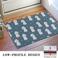 thumbnail image 3 of Poodle Dog and Footprint Door Rugs,Washable Non Slip Door Mats Indoor,Decorative Door Mats,Entry Mat Indoor for Entrance,Bedroom,Kitchen,Bathroom,16"x24", 3 of 6