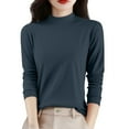thumbnail image 4 of Gkeoshab Sweaters for Women Round Neck Long Sleeve Shirts for Women Casual Fall Tops Lightweight Tunic Sweaters Fashion Clothes Loose Fit 2025 Green XL, 4 of 9