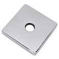 thumbnail image 1 of 4 Inch Shower Arm Flange, Stainless Steel Square Plumbing Cover Plates, Shower Head Arm Escutcheon Plate for Fixed Shower Head Arm Tub Faucet, Showerhead Cover Plate, 1 of 7