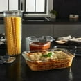 thumbnail image 4 of 8 Cup/1.9 Liter Large Brilliance Glass: Microwave, Freezer & Oven Safe Food Storage Container with Lid, 4 of 5