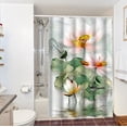 thumbnail image 4 of Cqxid Shower Curtain Under $15 Bathroom Shower Curtain Abstract Plant Flower Color Shower Curtain Bathroom Partition Curtain Waterproof Polyester Cloth Door Curtain, 4 of 6