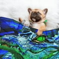 thumbnail image 3 of Naloa Colorful Stained Glass Crocodile Dog Blanket, 3 Sizes Cat Blanket for Indoor Cats Large Medium Small Dog Gifts-Medium, 3 of 8