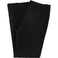 thumbnail image 2 of Le Suit Womens Solid Casual Trouser Pants, Black, 6, 2 of 2