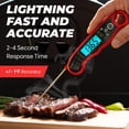 thumbnail image 4 of Alpha Grillers Instant Read Meat Thermometer for Grill and Cooking. Best Waterproof Ultra Fast Thermometer with Backlight & Calibration. Digital Food Probe for Kitchen, Outdoor Grilling and BBQ!, 4 of 4