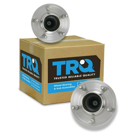TRQ Front Wheel Hub & Bearing Pair Set for Ford Mercury Lincoln BHA53515