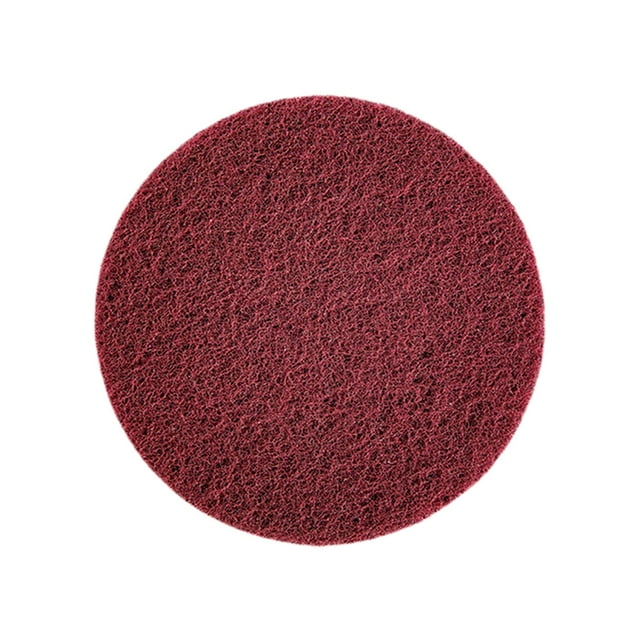Herramientas para almohadillas flocadas de nailon de 4 pulgadas para eliminar óxido y desbarbar almohadillas de pulido. Rojo