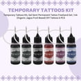 thumbnail image 4 of Kit de Tatuajes Temporales, Gel Semipermanente Tatuaje una Mano / Tinta (Jagua Orgánica Base Fruta) Diy Tattoos 6 Pcs, 4 of 5