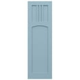 thumbnail image 5 of Ekena Millwork 15"W x 58"H True Fit PVC San Miguel Mission Style Fixed Mount Shutters, Peaceful Blue (Per Pair - Hardware Not Included), 5 of 9