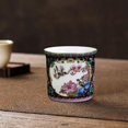 thumbnail image 6 of Porcelain Tea Cup Chinese Tea Cup Beautiful Vintage Ceramic Single Cup, Durable ,100ml Ceramic Coffee Mug Chinese for Office Style D, 6 of 8