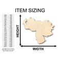 thumbnail image 2 of Unfinished Wood Venezuela South America Country Shape - Craft - up to 46" DIY 8" / 1/8", 2 of 3