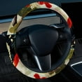 thumbnail image 2 of Woodpecker Steering Wheel Cover, 14.5 Inch, Printing, PVC Leather, Auto Accessories for Car Wheel Covers, 2 of 6