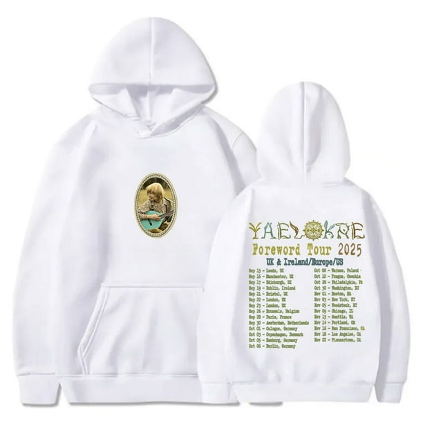Yaelokre Foreword Tour Sudaderas con capucha Mujeres Hombres Moda Sudaderas de manga larga