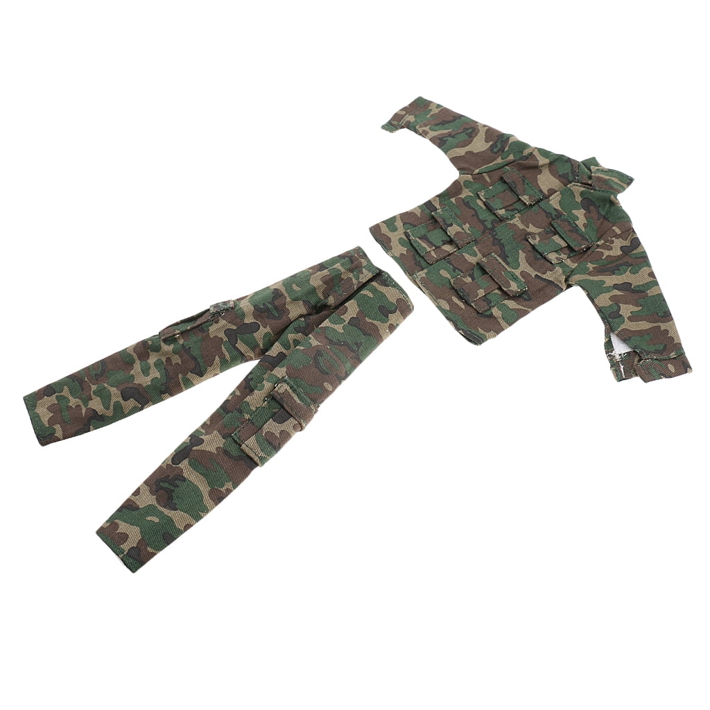 1/6 Scale Clothes Soldier Camouflage Combat Uniforms for 12" Figure Doll 