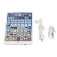thumbnail image 2 of Tableta para niños, consejos divertidos interactivos educativos, clases, almohadilla de aprendizaje portátil para niños pequeños con auriculares, 2 of 14