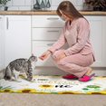 thumbnail image 4 of Kitchen Rugs and Mats Non Skid Washable Sunflower Wood Colored Flowers Kitchen Mat and Rug Set,Floor Cushion Waterproof Rug,Rubber Backed Area Rugs for Kitchen Laundry, 4 of 7