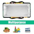 thumbnail image 5 of Reusable Oxford Cloth Laundry Organizer Cube Organizer Easter Basket Beach Bag Foldable Gray Color Home Organization Storage Bin Basket Bin Container with Handles for Bedroom, Bathroom, Dormitory, 5 of 7