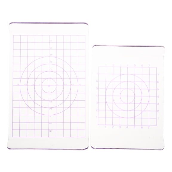 Hemobllo 2Pcs Acrylic Clay Roll Board Clear Polymer Clay Pressing Plate with Rounded Corners