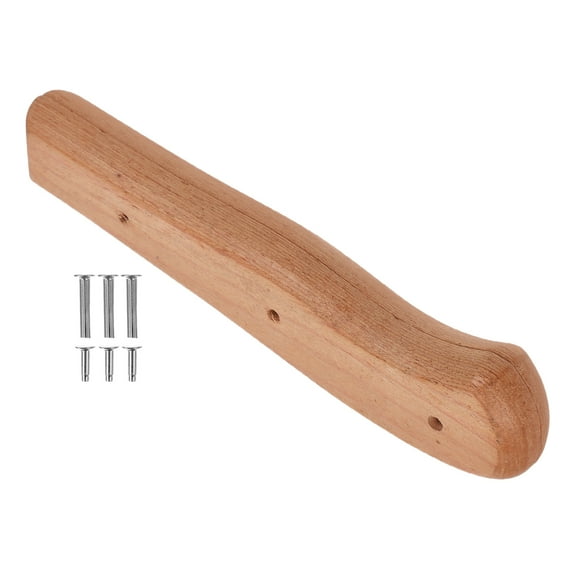 Topbathy 1Set Khaki Hardwood Knife Handle Kit for Kitchen Knife with Enhanced Safety Grip