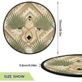 thumbnail image 2 of Coolnut Autumn Palm Leaves 3D Christmas Tree Mats Waterproof Tree Skirt, Xmas Tree Stand Tray Mat Floor Protector Pad for Holiday Party Decoration, 28.3", 2 of 6