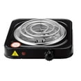 thumbnail image 1 of Plaque de Cuisson Électrique Simple, Compacte et Portable, Température Réglable, 1000w, Noir & Sta, 1 of 5