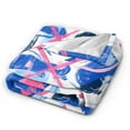 thumbnail image 2 of DouZhe Ultra-Soft Micro Fleece Lightweight Flannel Bed Blanket, Graffiti Camouflage Print Cozy Warm Throw Blankets, 50"x40", 2 of 7