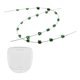 thumbnail image 4 of 2 adornos temporales para dientes con caja de almacenamiento, cadena para brackets, accesorio para brackets DIY Verde, 4 of 9