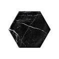 thumbnail image 3 of The Tile Life Cadiz Black Hexagon Matte Porcelain Floor & Wall Tile, 8 x 9 in, 24-Piece, 3 of 9
