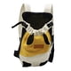 thumbnail image 1 of Bolsa para mascotas de doble hombro Mochila portátil para perros y gatos de 4 patas para caminar y viajar al aire libre L (4-5 kg) Blanco Amarillo, 1 of 12