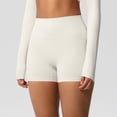 thumbnail image 5 of Lenpel Women's Workout Boyshorts Seamless High Waisted Athletic Yoga Shorts Running Biker Shorts, 5 of 7