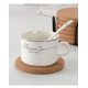 thumbnail image 4 of Coasters for Drinks, Extra Thick 4 Pcs Cork Coasters Round Edge Sturdy Lightweight Coasters with Stand for Wooden Table Housewarming Gift Home Kitchen, 4 of 5