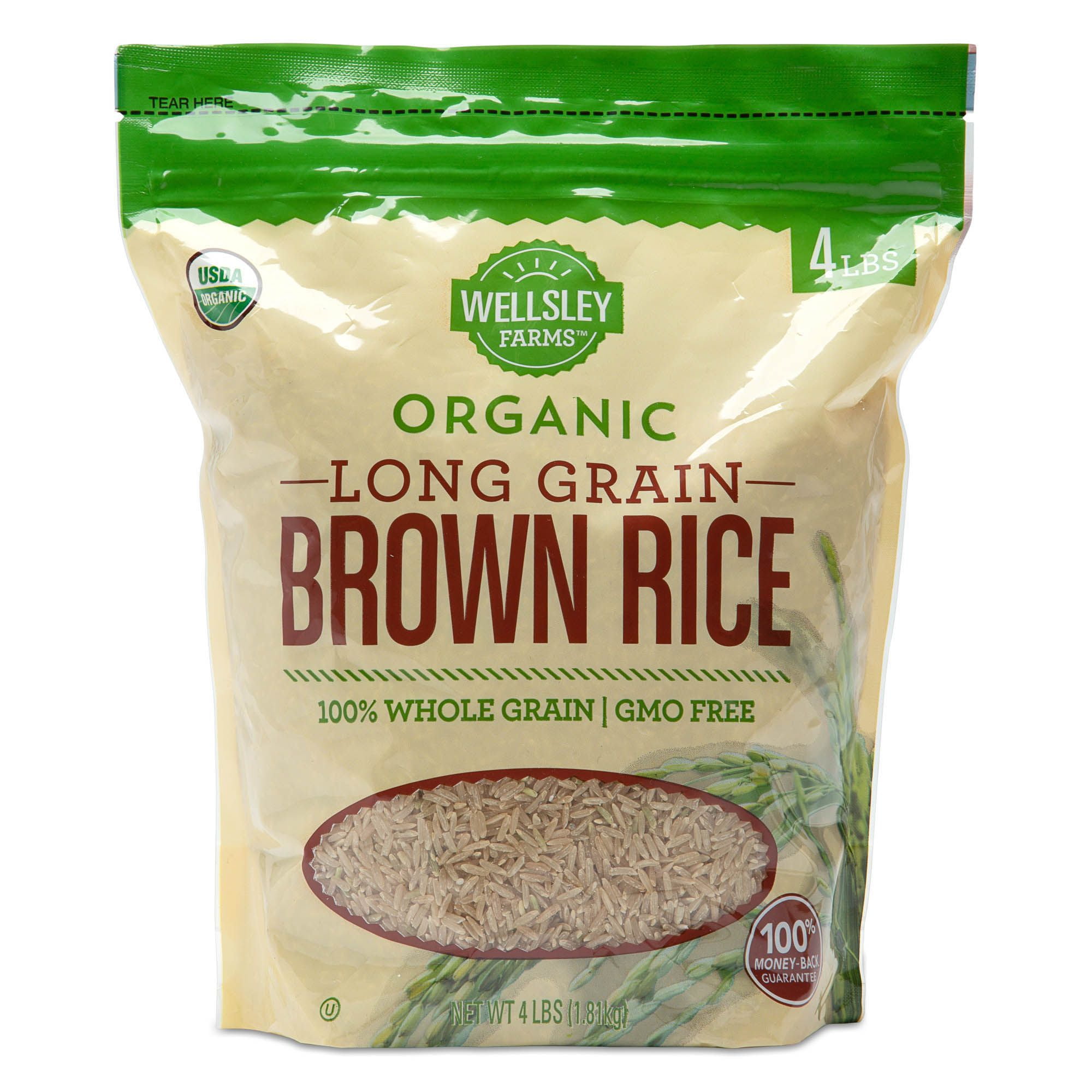 Wellsley Farms Organic LongGrain Brown Rice, 4 lbs.