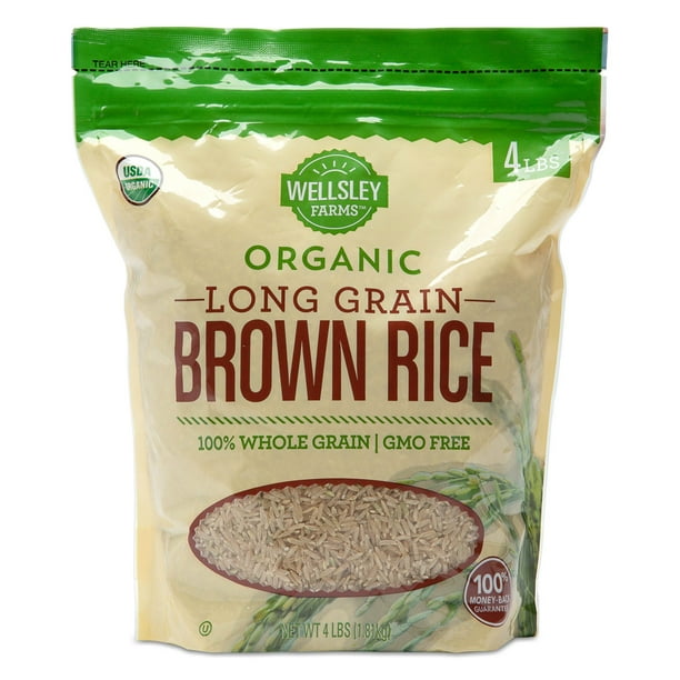 Wellsley Farms Organic LongGrain Brown Rice, 4 lbs.