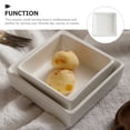 thumbnail image 5 of NIYANGLE White Ceramic Serving Bowl for Home Use Elegant Design and Compact Size Perfect for Snacks, 5 of 8