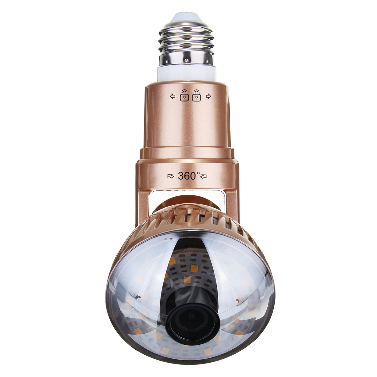 360° Rotation E27 Wireless Wifi IP HD Security Camera, LED Light Bulb