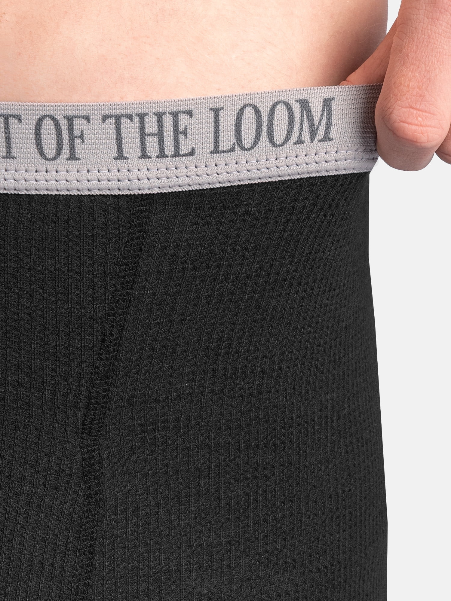 Fruit of the Loom Men's Slub Waffle Thermal Underwear Bottom, Sizes S-5XL