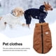 thumbnail image 5 of Algodón Mascotas Parkas Chaleco Traje Resistente al viento Perros Gatos Ropa (Marrón oscuro L) Tmvgtek Para estrenar, 5 of 8