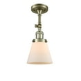 thumbnail image 3 of Innovations Lighting 201F Small Cone Small Cone 1 Light 6" Wide Semi-Flush Ceiling Fixture, 3 of 5