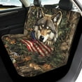 thumbnail image 3 of Pzuqiu Wolf Flag Car Seat Cover Super Breathable Car Seat Cover Full Set Easy to Install Car Seat Protector Accessories Universal Elegance Universal Cars Interior Covers for Sedans Trucks, 3 of 7