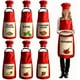 thumbnail image 1 of 6pcs Spice Costumes And Hat Set Large Group Halloween Red Apron Aprons Condiments With Spices On Them For Adults Women Teams Fancy Dress Outfit Group Cosplays, 1 of 7