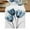 Sky Blue, variant on Tulip Black White Table Runner, Spring Floral Botanical Bloom Washable Cotton Linen Table Runners 36 Inches Long, Dresser Scarf Runner for Nightstand/End Tables/Round Tables 13''x36''