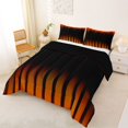 thumbnail image 3 of jejeloiu Modern Geometric Pattern Full Size Comforter Sets For Girls,Gradient Lines Art Bedding Sets For Kids,Reversible,3-Piece, 3 of 8