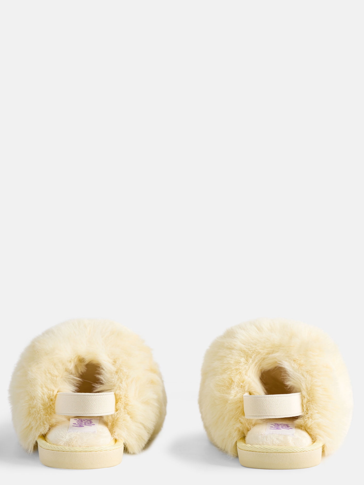 Wonder Nation Toddler, Little & Big Girls Faux Fur Puff Slippers