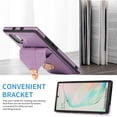 thumbnail image 5 of Crossbody Wallet Women Case for Samsung Note 10 Plus,Credit Card Holder with Should Strap,Premium PU Leather Purse Metal Buckle Folio Flip Cover for Samsung Galaxy Note 10 Plus, Purple, 5 of 8