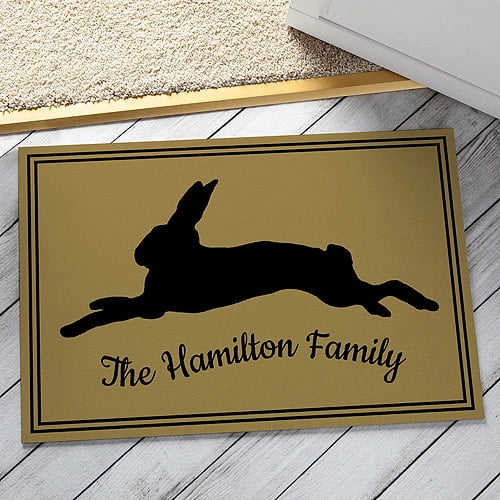 Personalized Sweet Rabbit Doormat