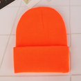 thumbnail image 1 of Beanie Winter for Women Men Boys Girls Crochet Skullies Hat Solid Color Unisex Autumn Knitted Beanies Cap Wild Accessories orange Head 45-60cm, 1 of 6